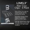 image:imageL3  Level 3 Croc Hair Clips  4 Pack Hair Clip Set for Hair Styling