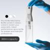 image:imageL3 Beveled Spray Bottle  Continuous Spray with a Fine Mist Pattern  Barber and Hair Stylist Supplies  Less Hand Fatigue Compared to Standard Bottles  Level Three Barber Spray  300 ml BlackClear