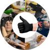 image:imageL3 Level 3 Nitrile Gloves  Professional Heavy Duty Disposable Gloves  Latex Free  Fits Snug  Box of 100Black