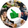 image:imageL3 Level 3 Nitrile Gloves  Professional Heavy Duty Disposable Gloves  Latex Free  Fits Snug  Box of 100Lime
