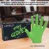 image:imageL3 Level 3 Nitrile Gloves  Professional Heavy Duty Disposable Gloves  Latex Free  Fits Snug  Box of 100Lime