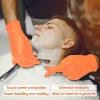 image:imageL3 Level 3 Nitrile Gloves  Professional Heavy Duty Disposable Gloves  Latex Free  Fits Snug  Box of 100Orange