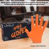 image:imageL3 Level 3 Nitrile Gloves  Professional Heavy Duty Disposable Gloves  Latex Free  Fits Snug  Box of 100Orange
