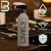 image:imageL3 Level 3 Rubberized Spray Bottle  Precise Action Mist Bottle for Effortless Hair Styling  Rubber Grip for Total ControlGrey