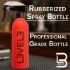 image:imageL3 Level 3 Rubberized Spray Bottle  Precise Action Mist Bottle for Effortless Hair Styling  Rubber Grip for Total ControlRed