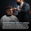 image:imageLevel 3 Cape with Rubber Neck  Water Resistant Barber Hair Cutting Cape  Professional Salon Stylist and Barber Accessories BlackWhite