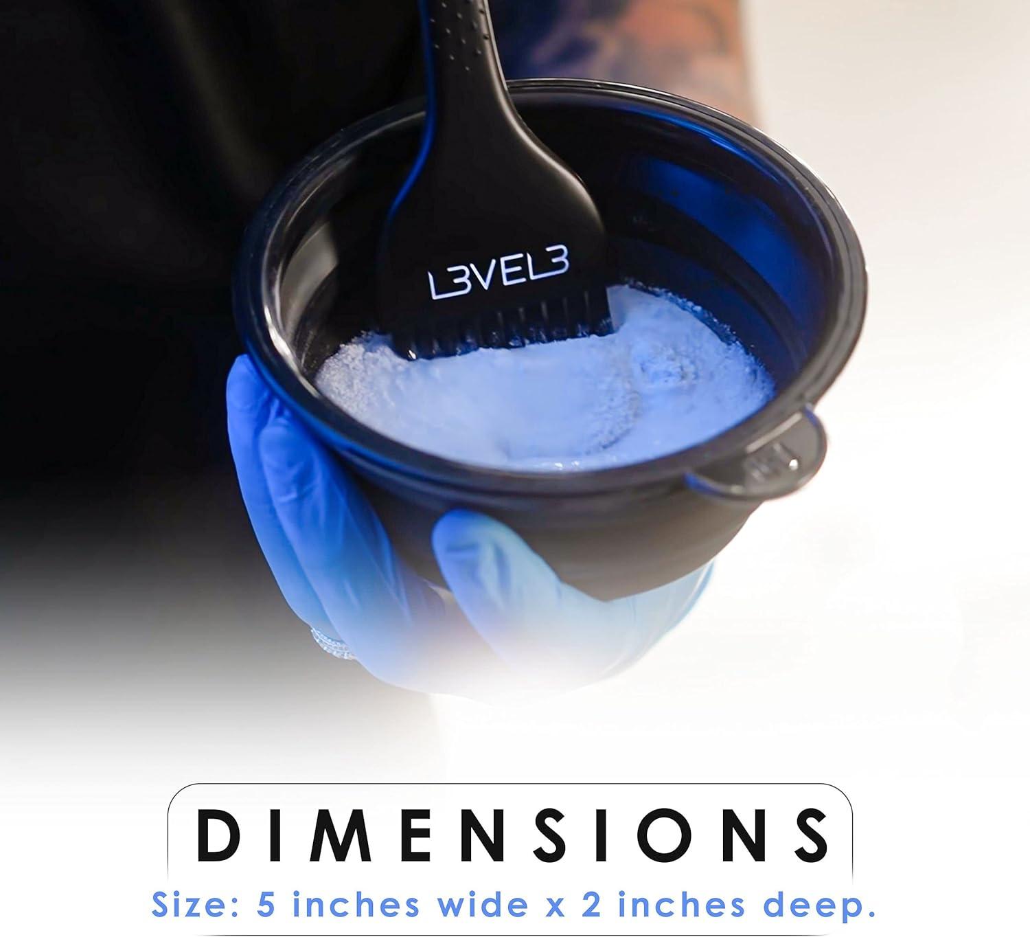 image:imageL3  Level 3 Collapsible Tint Bowl  Use for Mixing Dying and All Coloring Needs  Resistant to Bleach and Chemicals  Compact Size for Easy Use BlackPink