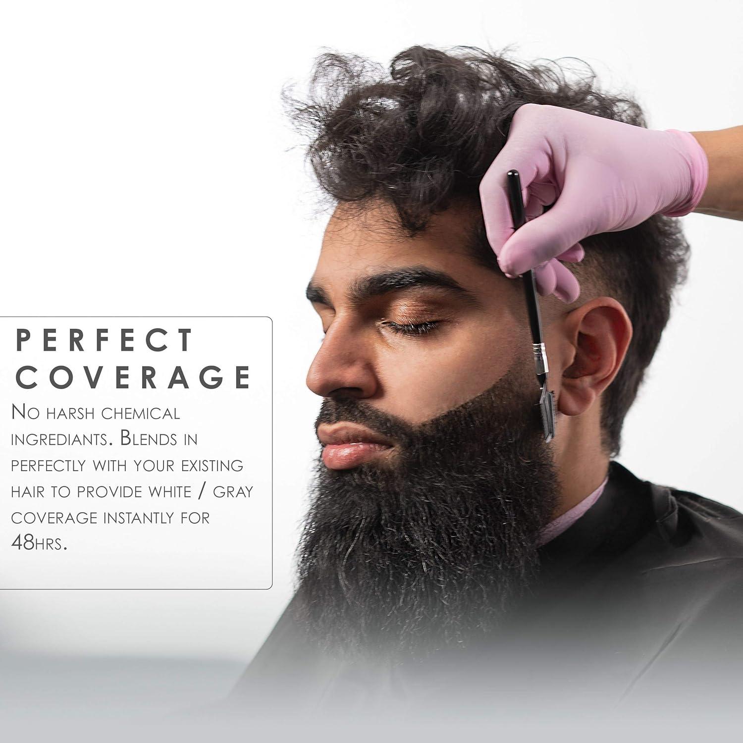 image:imageLevel 3 Temporary Hair Color Tint Brush Set amp Black Tint Bowl Kit  Use for Mixing Dying and All Coloring Needs  For Black Hair Beards  Full Beard in Minutes  Easy to Apply
