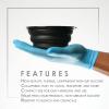 image:imageL3  Level 3 Collapsible Tint Bowl  Use for Mixing Dying and All Coloring Needs  Resistant to Bleach and Chemicals  Compact Size for Easy Use BlackBlack