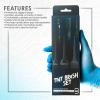 image:imageL3  Tint Brush Set  Professional and Elegant Design  Use for Dye Tint and Color Needs  Comfortable and Polished Handle  Level Three Hair Color Brush  6pc