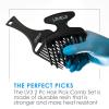 image:imageLevel 3 Hair Pick Comb Set  Glides Through Hair Easily  Professional Salon Quality  Rounded Tips to Prevent Irritation  Level Three Hair Picks  2pc
