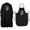 image:imageL3 Cape amp Apron Kit  Universal Size  Comfortable with Adjustable Neck Closure  for Barbers and Hair Stylist  Universal Size Fits Men and Women