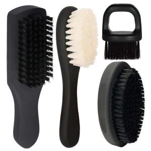 image:imageL3 Club Brush Palm Brush Clipper Brush amp Finger Brush Kit  Barber Supplies and Accessories  Gentle  Compact and Elegant Design  Hair Stylist and Barbers  Perfect for Hair Cutting and Fading