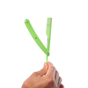 image:imageL3 Straight Razor Holder  Excellent Grip and Control  Precision Shaving Control  Level Three Straight Razor Holder WhiteGreen
