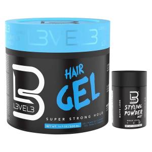 image:imageL3  Hair Gel  Super Strong Hold  Flake Free  Long Lasting Shine  For Men and Women  Level 3 Gel  Add Volume and TextureSmall Gel with Powder