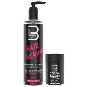 image:imageL3 Level 3 Hair Serum  Repairs your Damaged Hair  Softens and Smoothing  Level Three Hair Smoothing Serum  Reduces Frizziness Sample Powder Included
