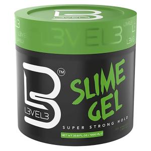 image:imageL3 Level 3 Slime Gel  Strong Control Hair Styling Gel  FlakeFree LongLasting Hold  Adds Volume TextureLarge Gel