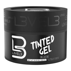 image:imageL3 Level 3 Tinted Gel Black  Temporary Black Hair Gel For Hair No Flaking and Rinses Out Easily  Level Three Strong Hold FormulaSingle