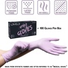 image:imageL3 Level 3 Nitrile Gloves  Professional Heavy Duty Disposable Gloves  Latex Free  Fits Snug  Box of 100Purple